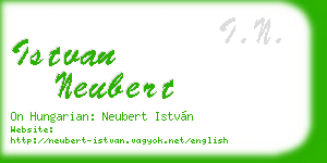 istvan neubert business card